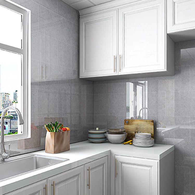 Plastic Peel & Stick Field Tile Waterproof Single Tile Wallpaper