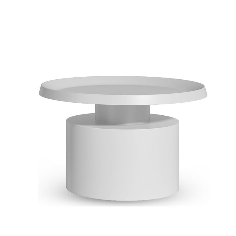 Mid-Century Modern Tray Top Coffee Table Iron Pedestal Cocktail Table