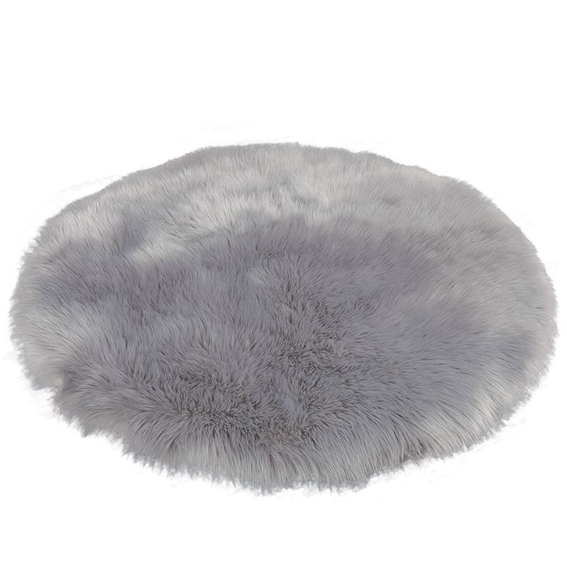 Einfachheit runder Teppich funky einfacher Bereich Teppich Polyester Shag Teppich mit rutschfestem Rücken