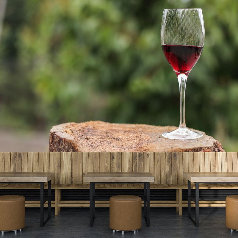 Commercial Use Red Wine Mural Wallpaper Stain Resistant Wall Decor for Bar