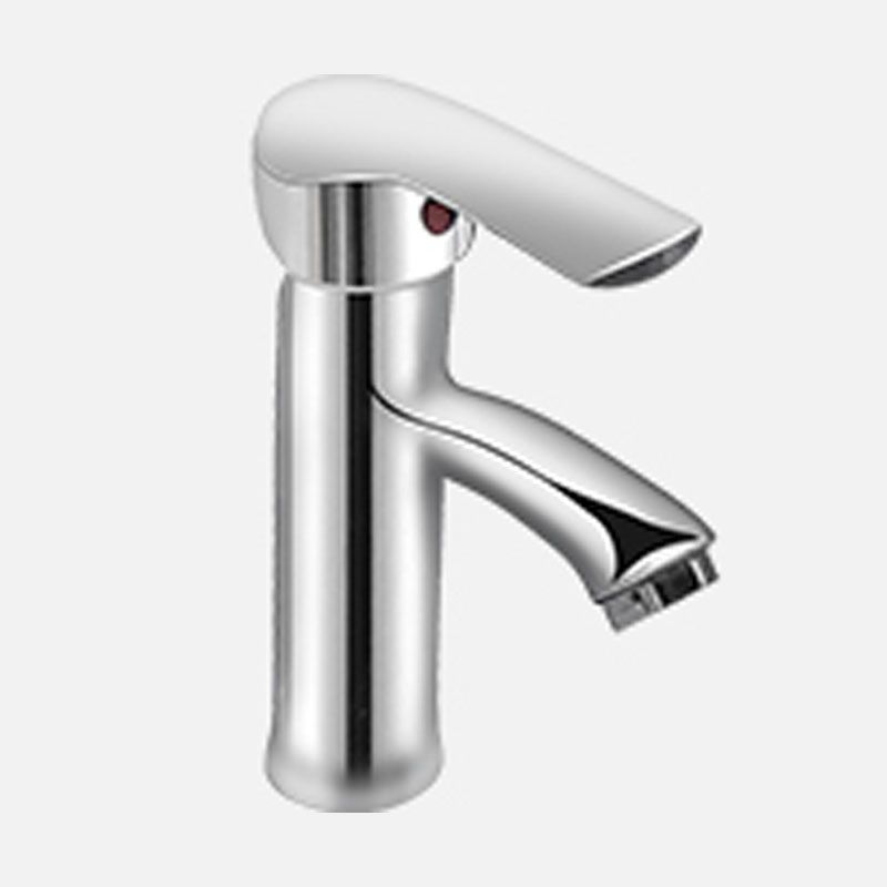 Bathroom Sink Ceramic White Round Anti-spill Sink with Faucet
