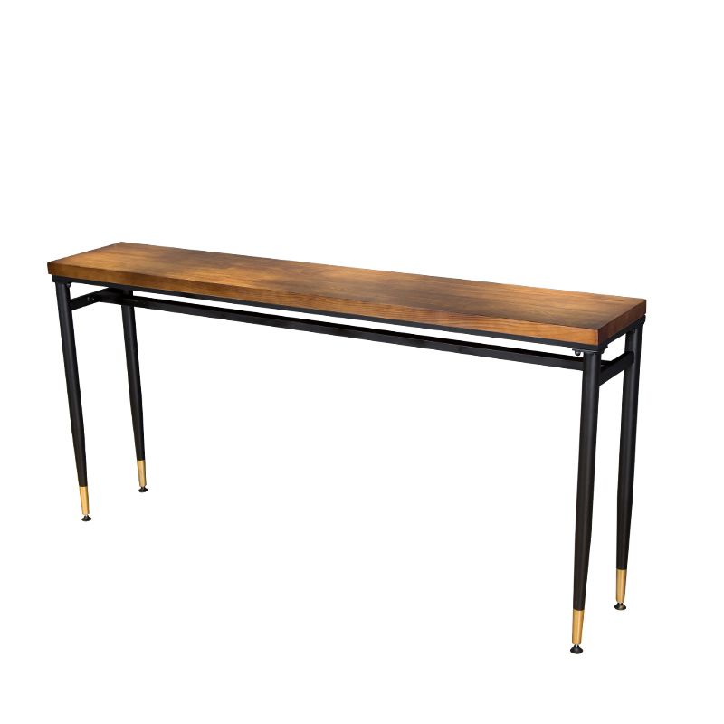 Industrial Indoor Bar Stool Table Metal and Wood Bar Dining Table