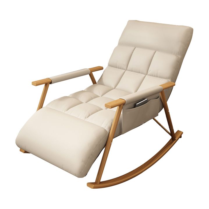 Single Style Rocking Chair Iron Base Lazy Sofa Chair for Living Room