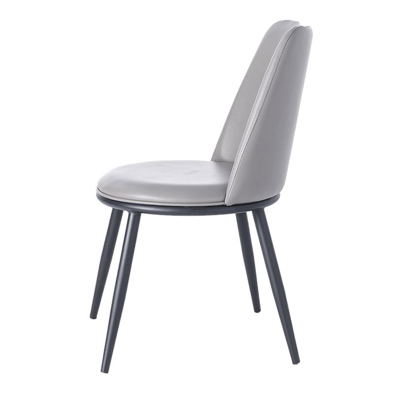 Chaises d'appoint rembourrées de Style Glam, chaises de salle à manger sans accoudoirs à dossier solide pour la maison