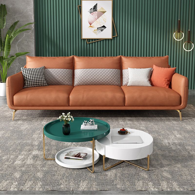 Moderner Stil Charles von London Latex/Schwamm Sitz gefülltes Massivholz -Basisofa gefüllt