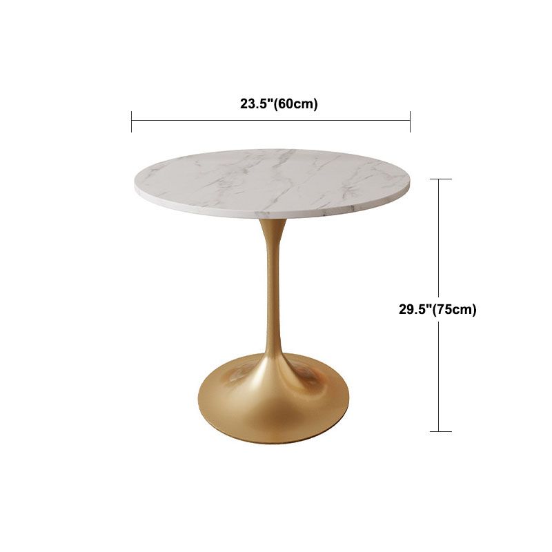 Modern Style Dining Table Sintered Stone Round Table for Dining Room