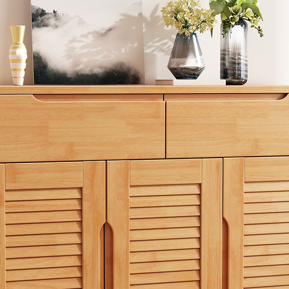 Modern & Contemporary Accent Cabinet Solid Wood Cabinet with Shelves