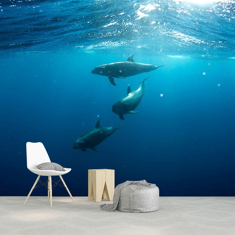 Environment Friendly Wall Mural Wallpaper Underwater Sitting Room Wall Mural