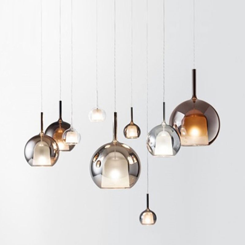 Contemporary Glass Shade Hanging Light Creative Pendant Lighting Fixture