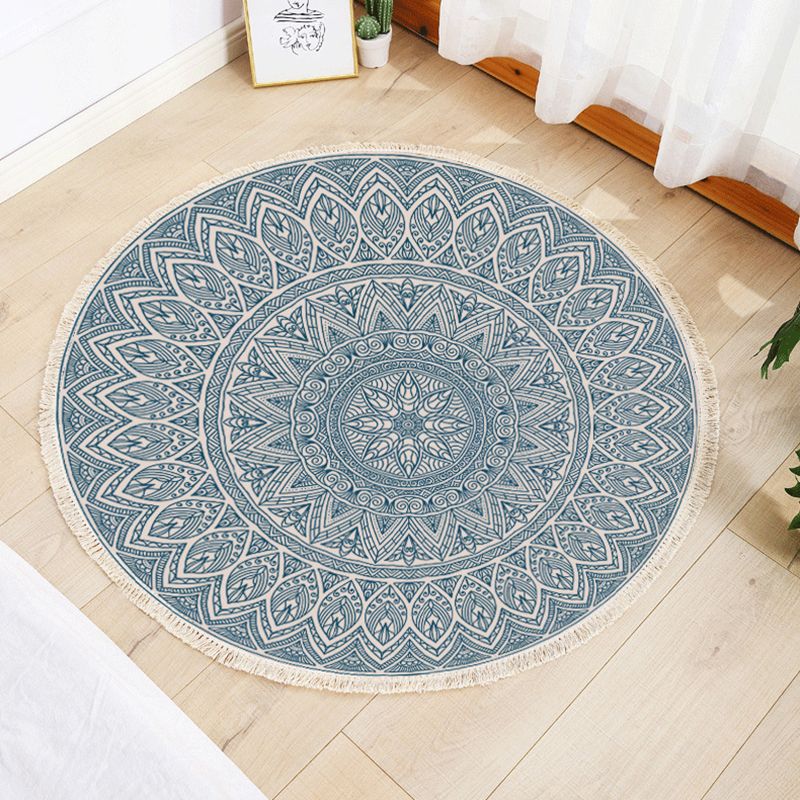 Funky Maroccan Round Rugg