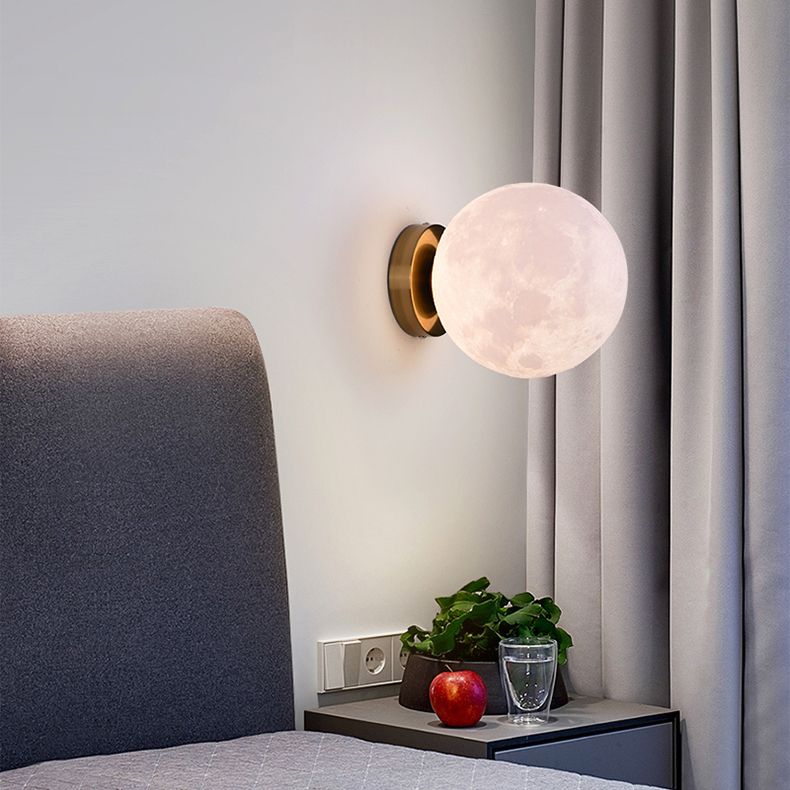 Salon Gold Mur Light Modern Globe One Head Simple Mur Mount Sconce