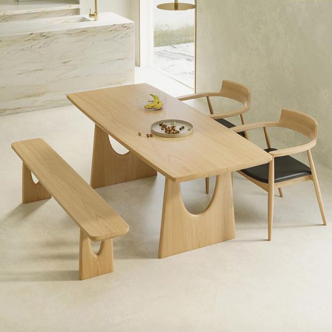 Modern Solid Wood Dining Room Set 1/2/4/5/7 Pieces Pine Dining Room Chair Set