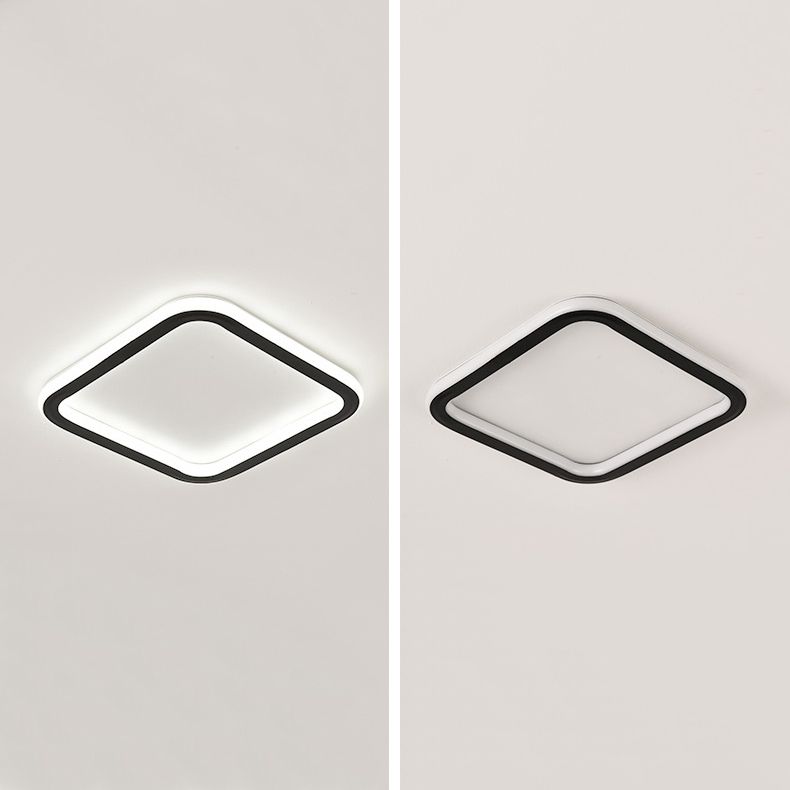 Contemporary Geometric Ceiling Light Fixture Metal LED Aisle Ceiling Mount Lamp Fixture
