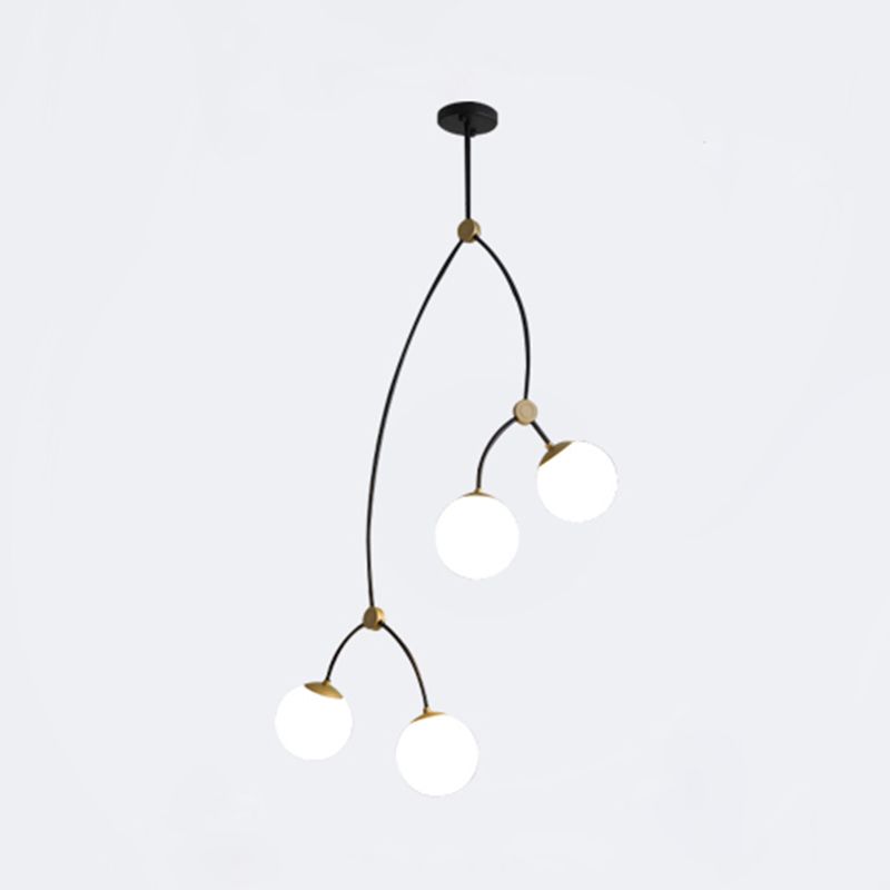 Modern Chandeliers For Dining Room Globe-Shaped Pendant Lighting Fixtures
