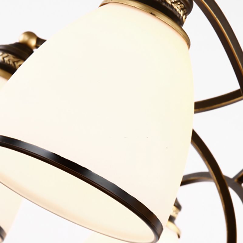 American Style Countryside Chandelier Multi Head Hanging Light for Sitting Room