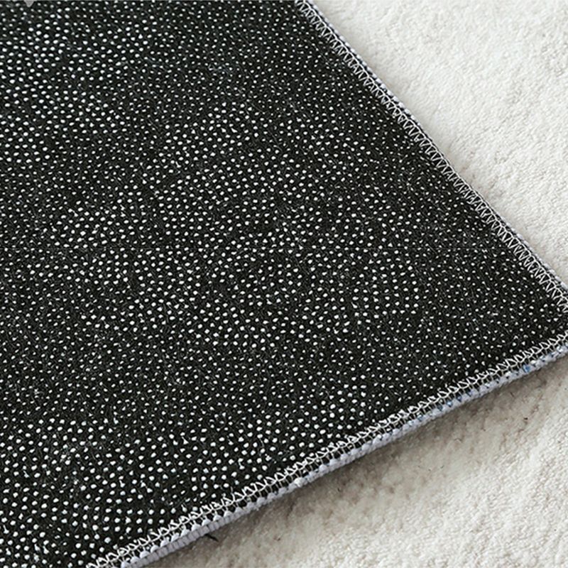 Brown Modern Rug Square Grid Rug Non-Slip Backing Rug for Living Room