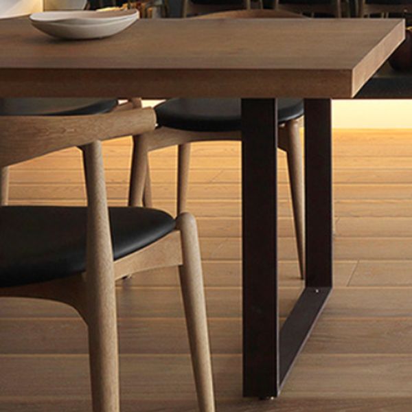 Modern 1/7 Pieces Dining Set Rectangle Pine Wood Dining Table for Dining Room Kitchen