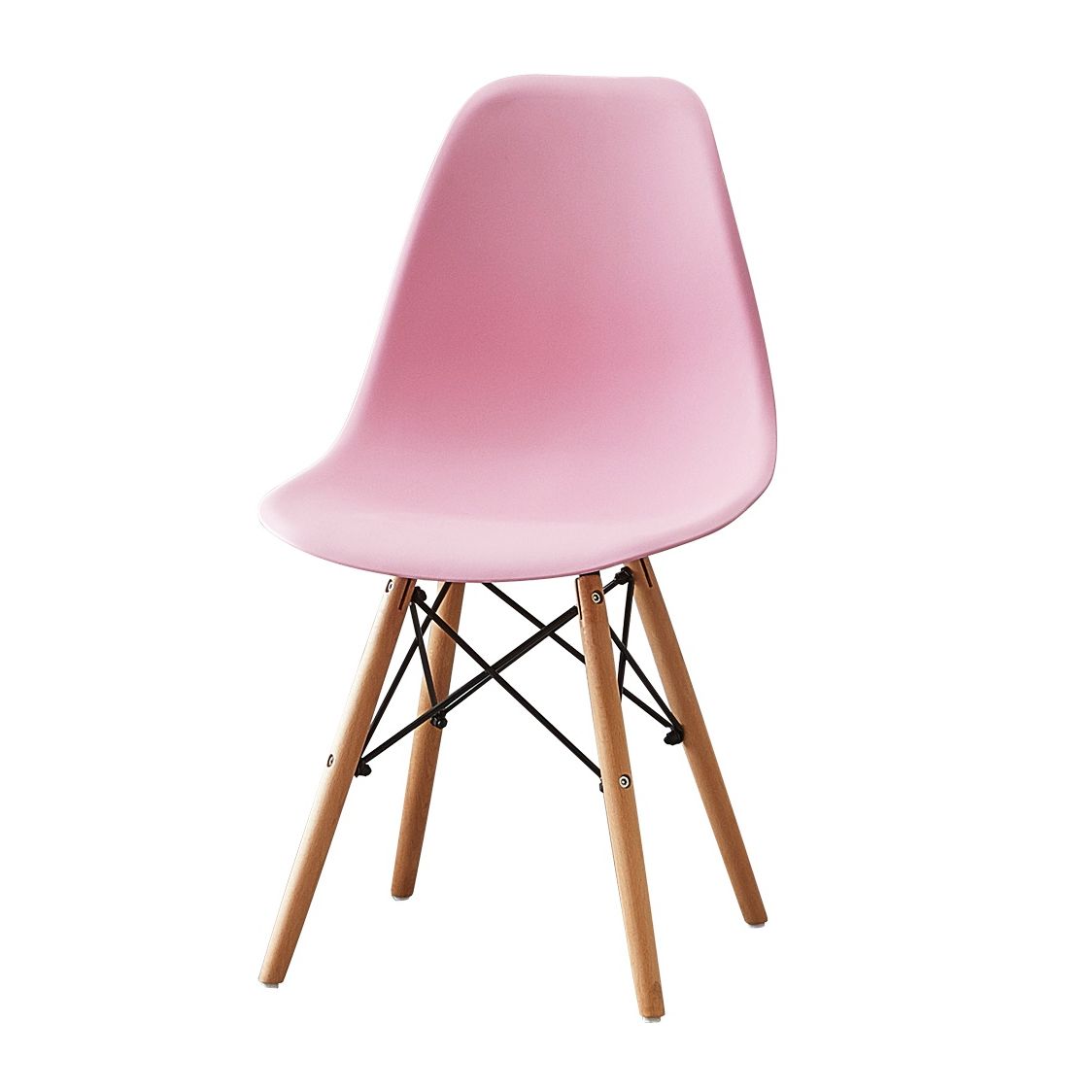 Sedia da pranzo in plastica in plastica in stile contemporaneo sedia solida posteriore a braccioless per cucina