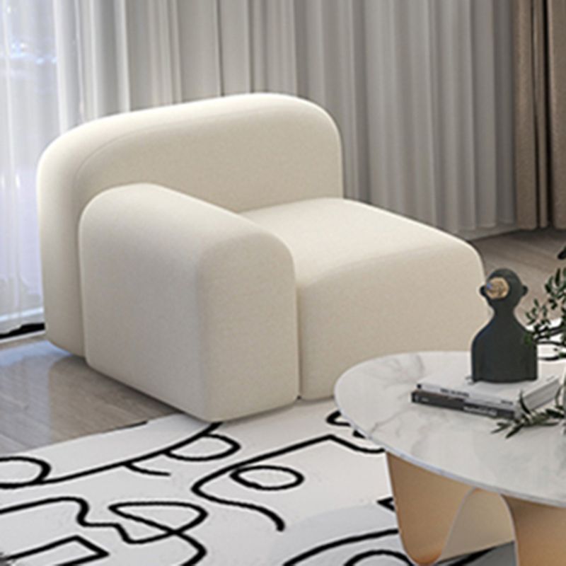Wool Tight Back Sofa 39.37"W * 25.59" H in White for Living Room