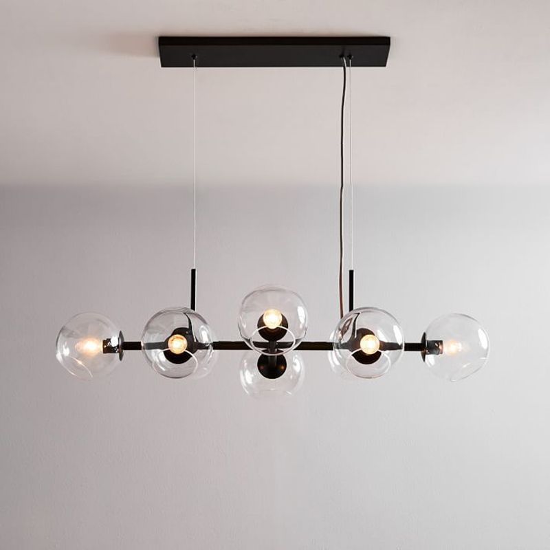 Modern Style Bubble Island Chandelier Lights 8 Lights Pendant Light Fixtures