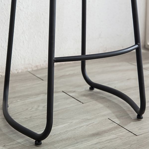 Modern Footrest Solid Wood Bar Stool Dessert Shop Backless Stool