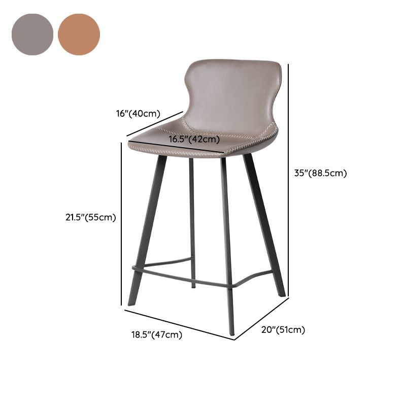 Industrial Faux Leather and Metal Dining and Accent Chairs for Kitchen