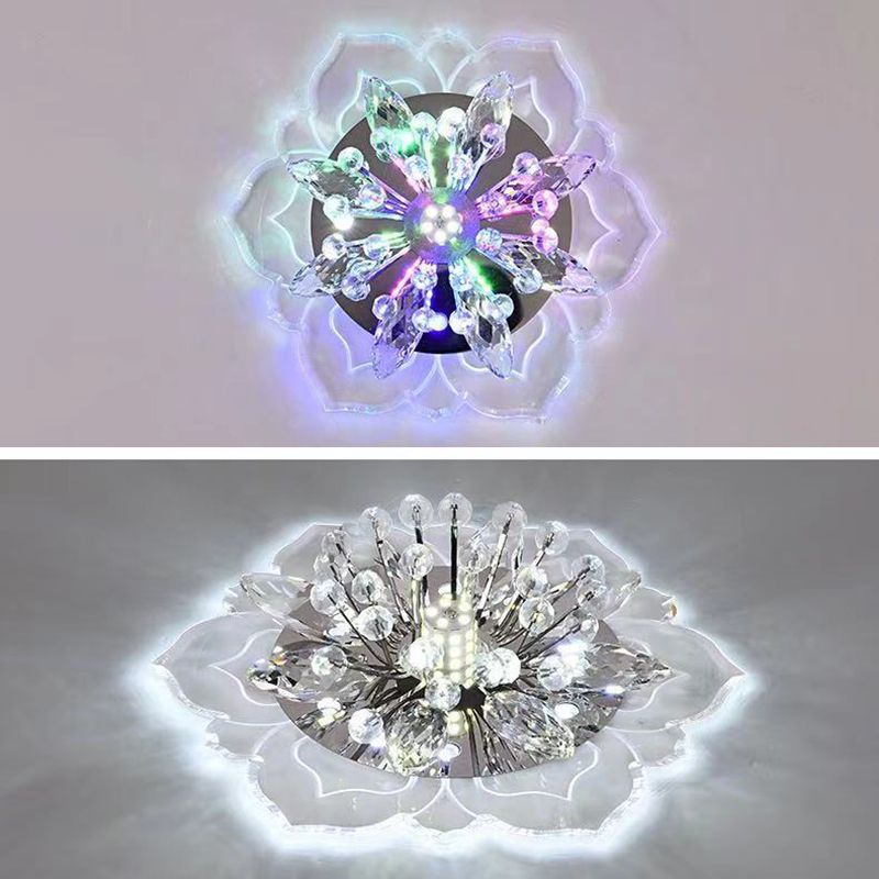 Fleur d'ébullition moderne Plafond des ébouillants Crystal Ceiling Lights