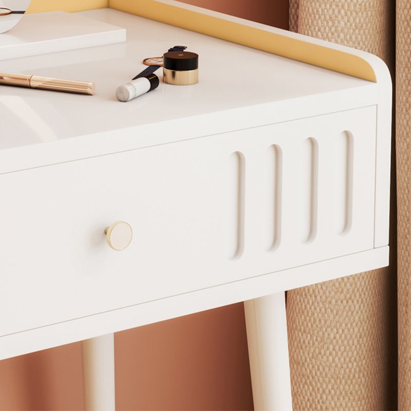 15" Wide Contemporary Make-up Vanity Wooden White Dressing Table