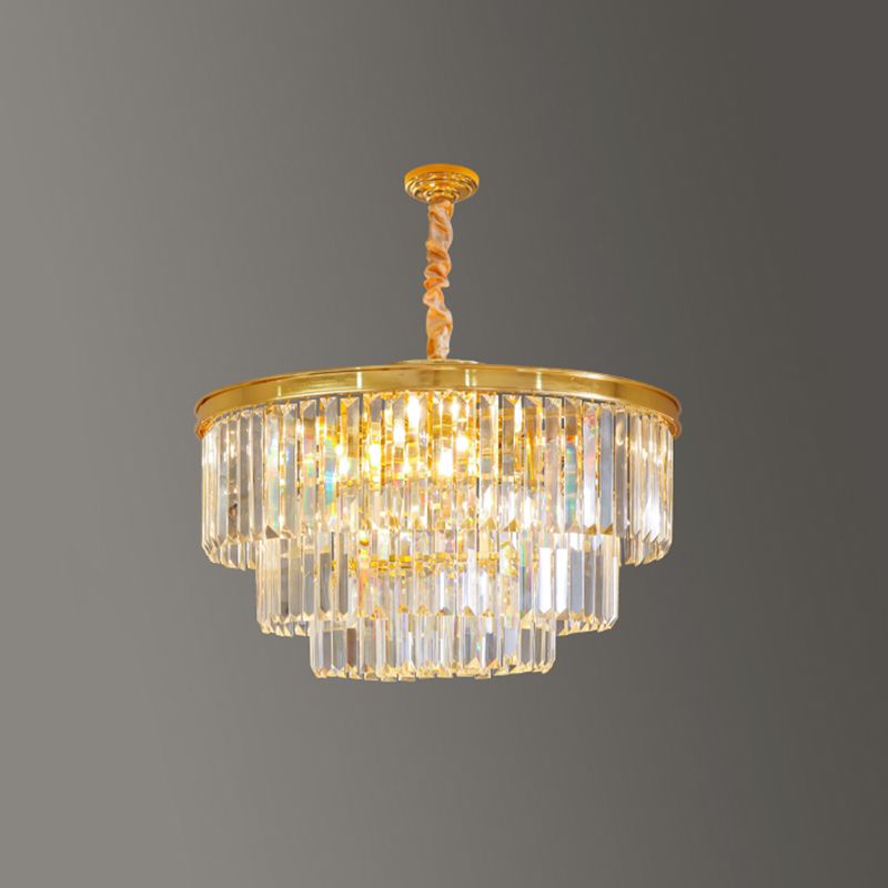 Modern Geometric Chandelier Lights Crystal Chandelier Lighting Fixtures for Living Room