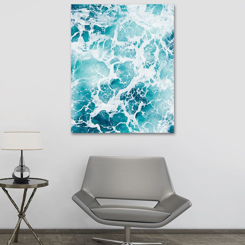 Photography Ocean Water Canvas Wall Art for Living Room, Pastel Color, Multi-Piece