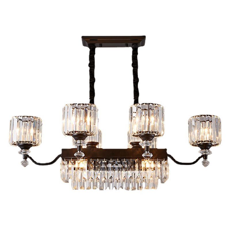 Nordic Style Hanging Lamp Cylinder Shape Island Light Fixture for Dining Room