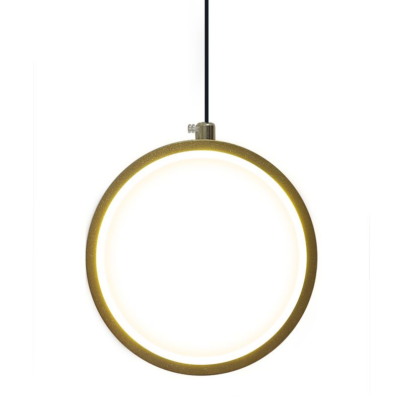 Geometry Shape Metal Hanging Light Modern Style 1-Light Hanging Light Fixture