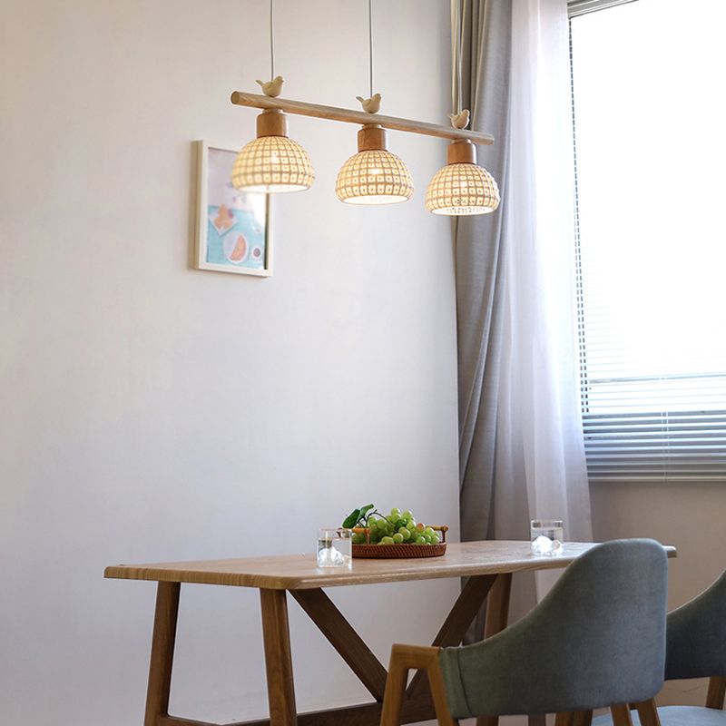 Ombre de bol de style moderne suspendu 3 pendentif léger pour salle à manger
