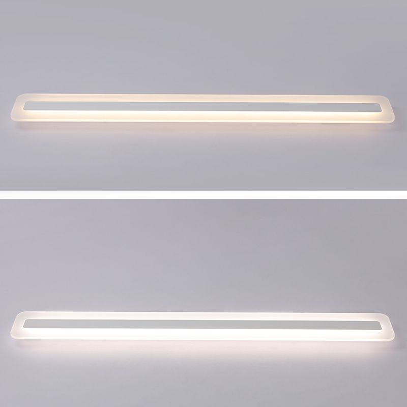 Luminaria LED lineal de montaje empotrado con pantalla acrílica para pasillo y porche