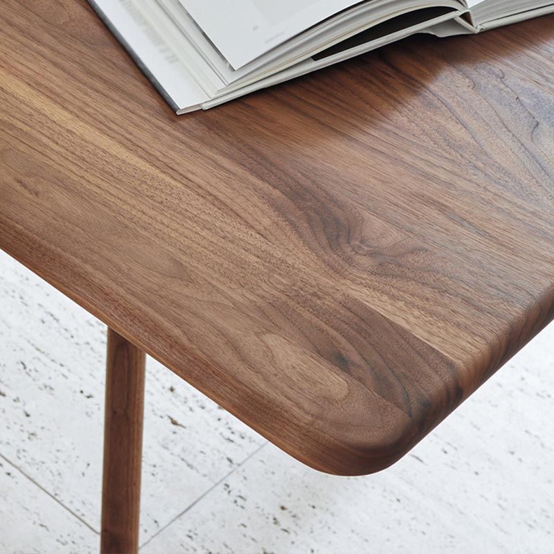 Rectangle Simplicity Dining Table Fixed Table with Solid Wood