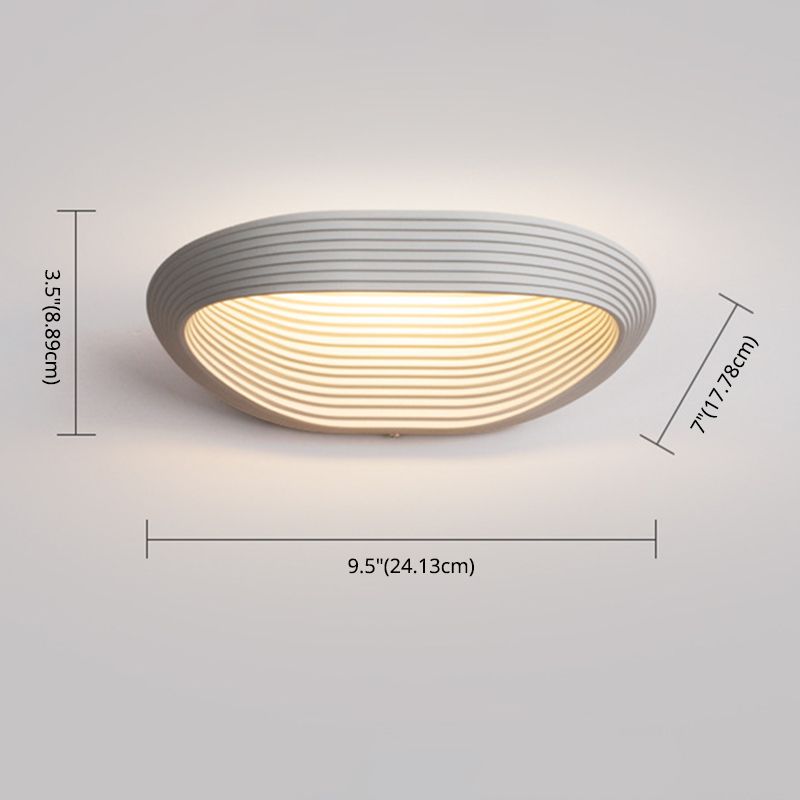 Nordic Style Minimalism LED Wall Lamp Creative Layered Metal Shaped Home Decorative Sconce Light for Bedroom