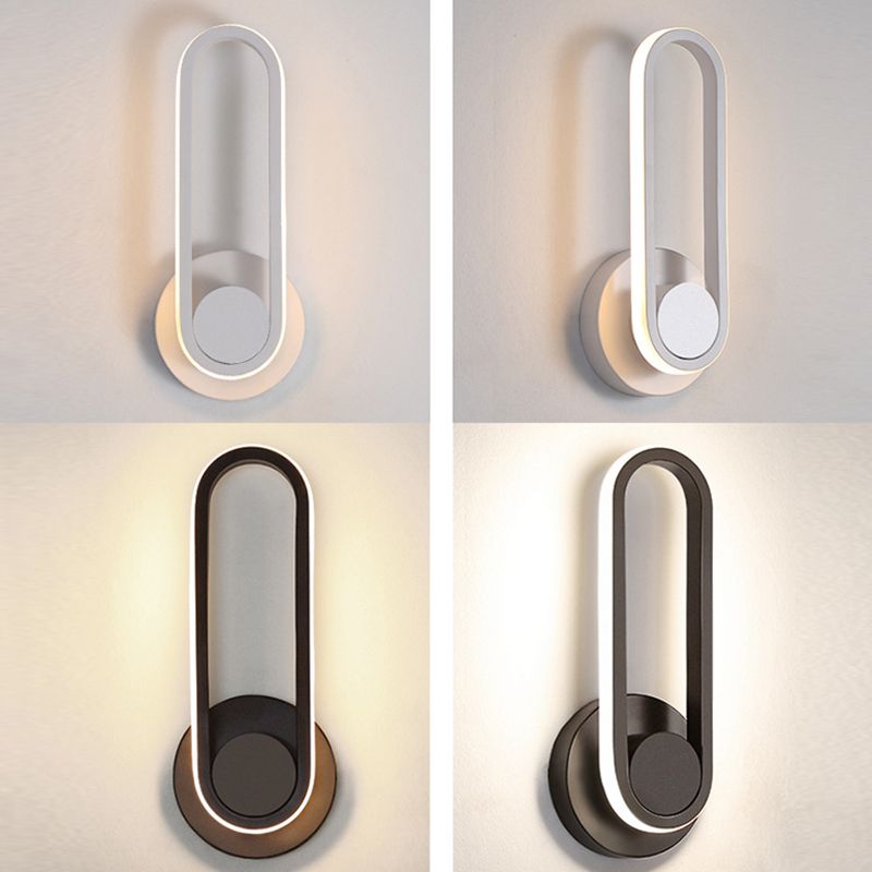 Modern Minimalist Style Linear Wall Mounted Lights Metal Wall Lamps for Living Room