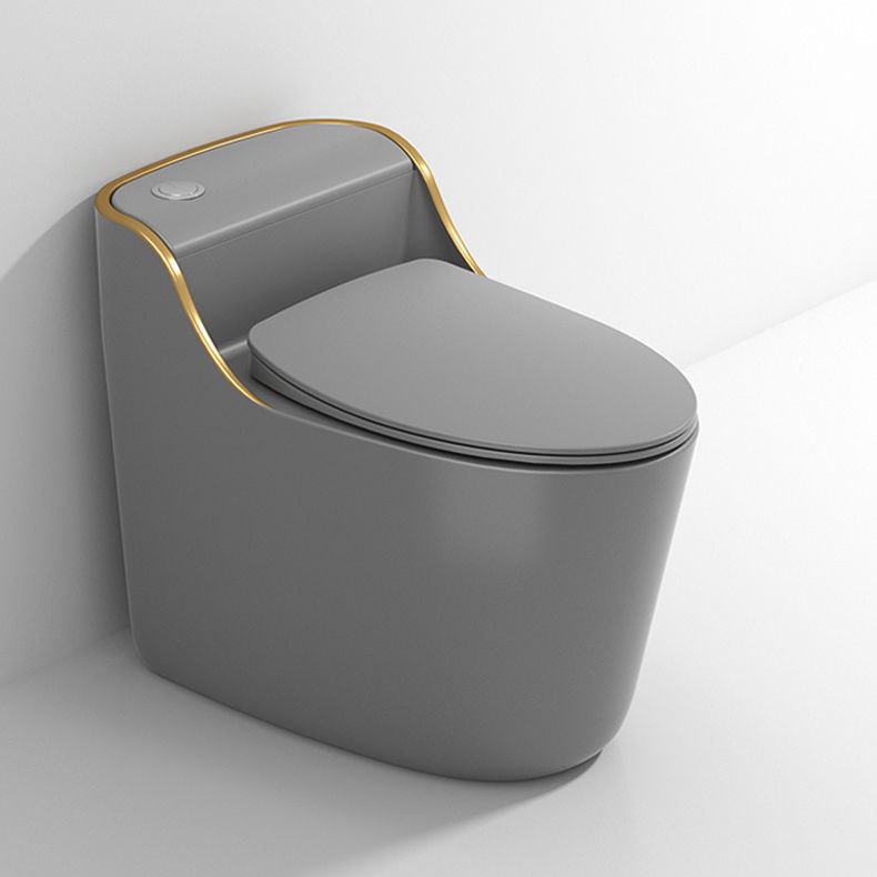 Modern Toilet Bowl Siphon Jet Toilet with Slow Close Seat for Bathroom