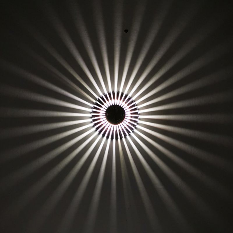 Lampada a parete a led in alluminio in alluminio in stile moderno raggio di scoppio rgb lampade per la decorazione del corridoio per corridoi