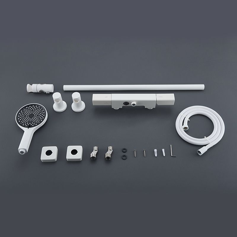 Modern Shower Head Combo Brass Adjustable Shower Head Wall Mounted Shower Faucet