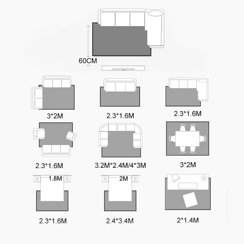 Blue Luxury Rug Blending Graphic Rug Non-Slip Backing Rug for Living Room