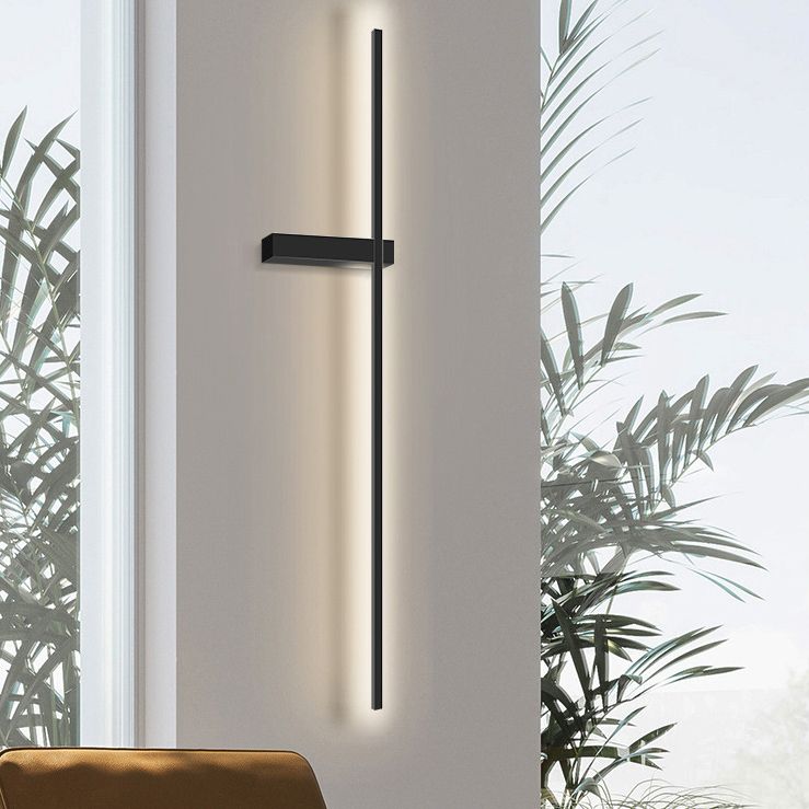 Modern Wall Lights Linear Wall Sconce Lighting Metal 1 Light Sconce Light Fixture