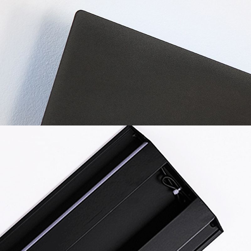 Modern Minimalist Style Rectangle Wall Lighting Fixtures Metal Wall Sconces for Living Room