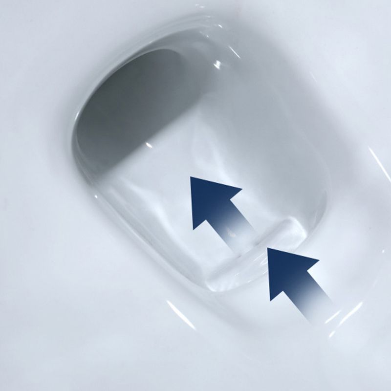 Modern Floor Mount Flush Toilet 1-Piece Urine Toilet with Seat for Washroom