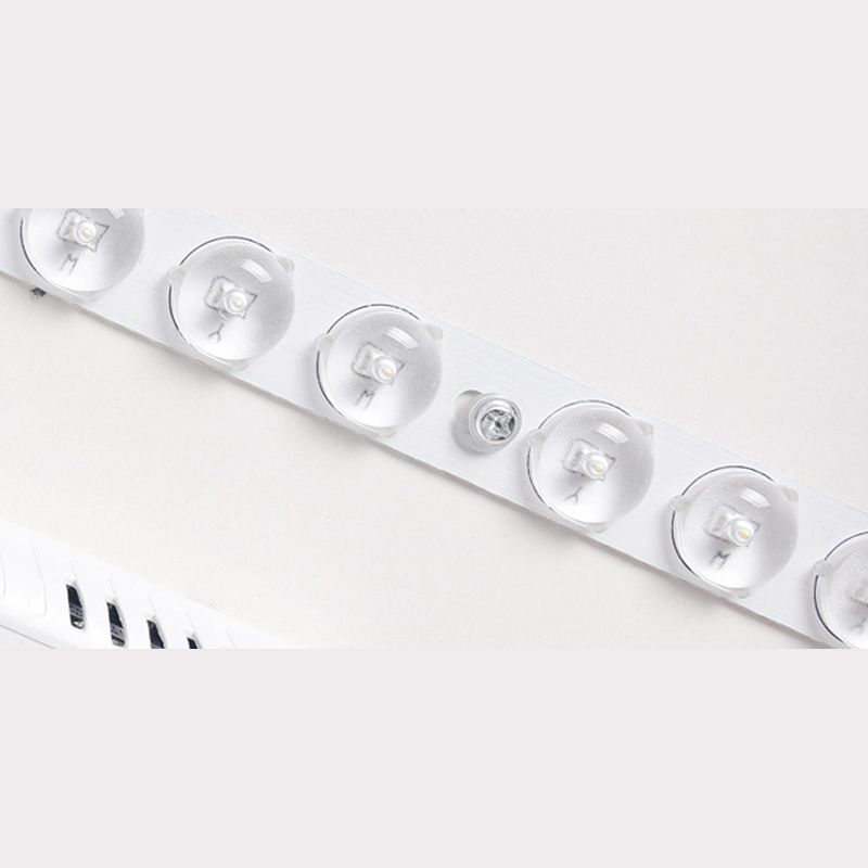 Rechthoekige Sitting kamer Flush Light Houten Nordic Style LED Flush Plafond Licht met Acryl