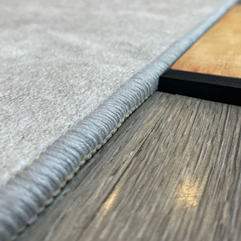 Light Grey Simple Rug Blending Line Indoor Rug Stain Resistant Rug for Home Decor