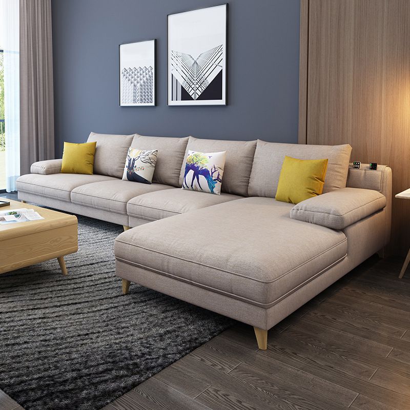 Pillow Top Arm Sectional with Storage Stain-resistant Faux Leather Sectional