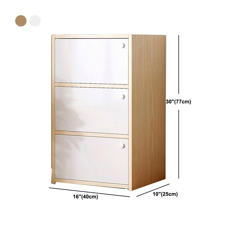 15.74" L Modern Accent Cabinet Wooden Storage Cabinet with Shelves