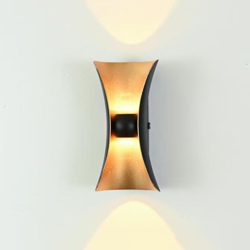 2 lichten geometrische wandverlichtingsarmaturen moderne stijl metalen wandlampen