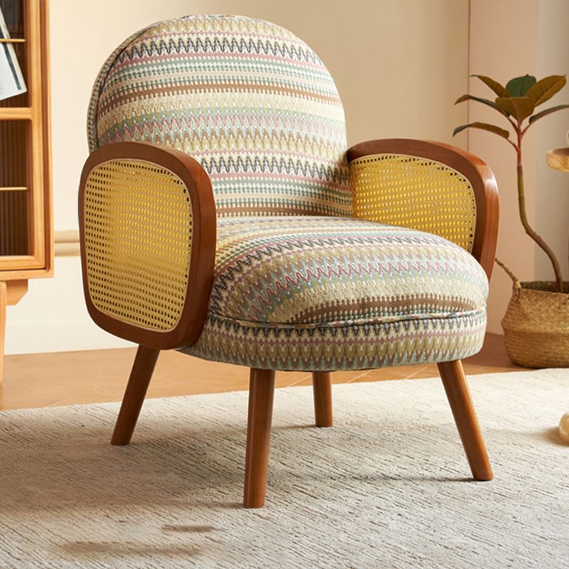Corduroy Lounge Chair Arms Included Side Chair for Living Room